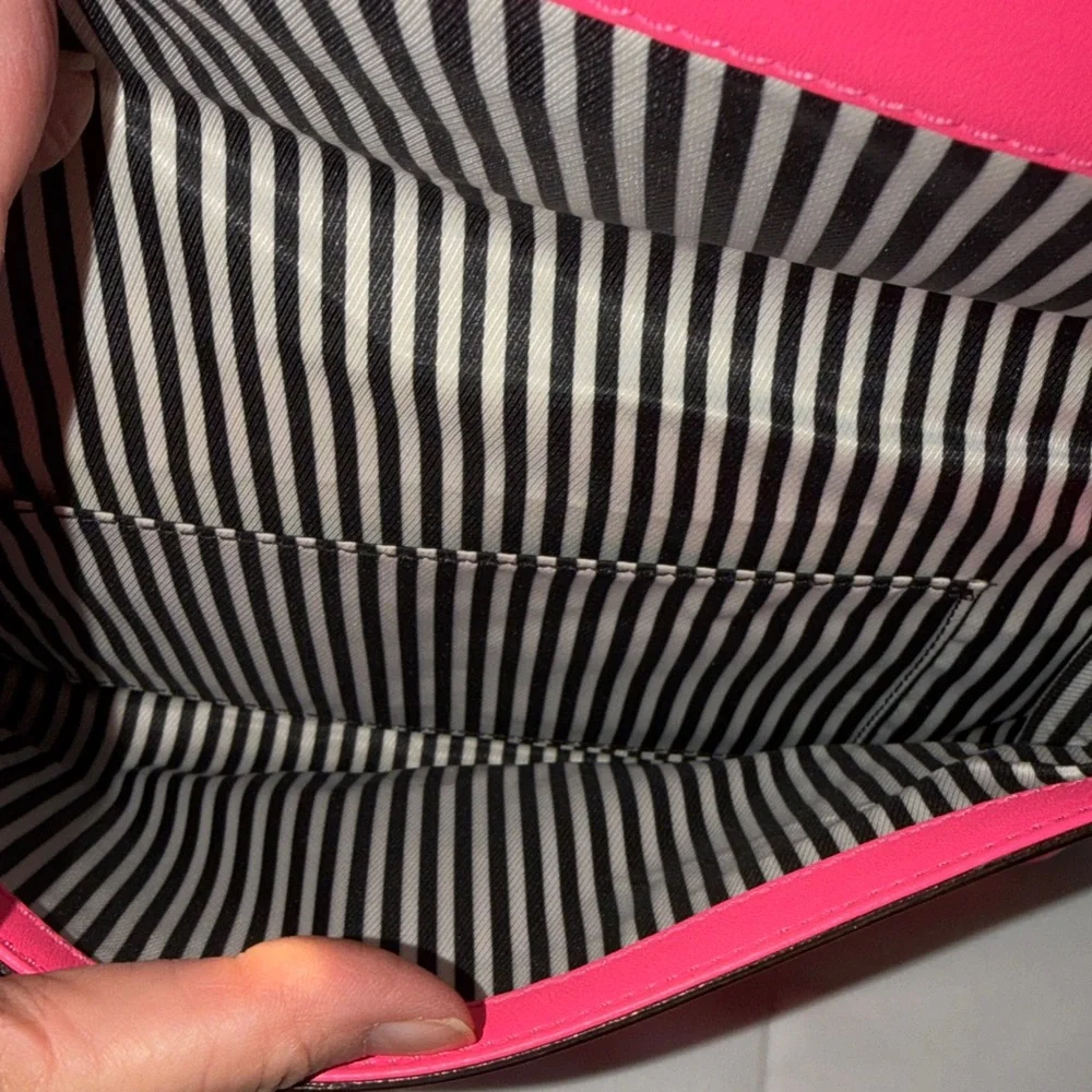 Kate Spade Vibrant Pink Clutch with Bow Accent - Picture 4 of 7